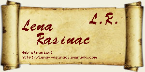 Lena Rasinac vizit kartica